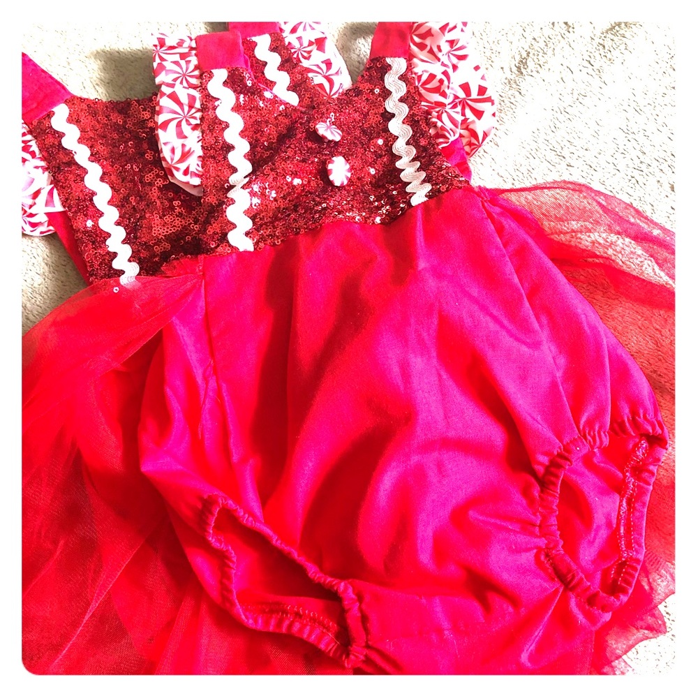 Infant holiday rompers